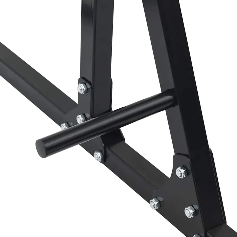 vidaXL Optrekstang Station Zwart 100,5 x 102 x 234,5 cm