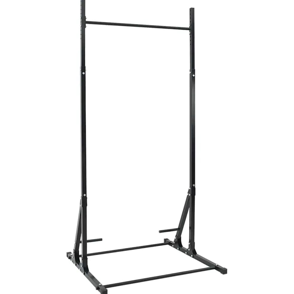 vidaXL Optrekstang Station Zwart 100,5 x 102 x 234,5 cm