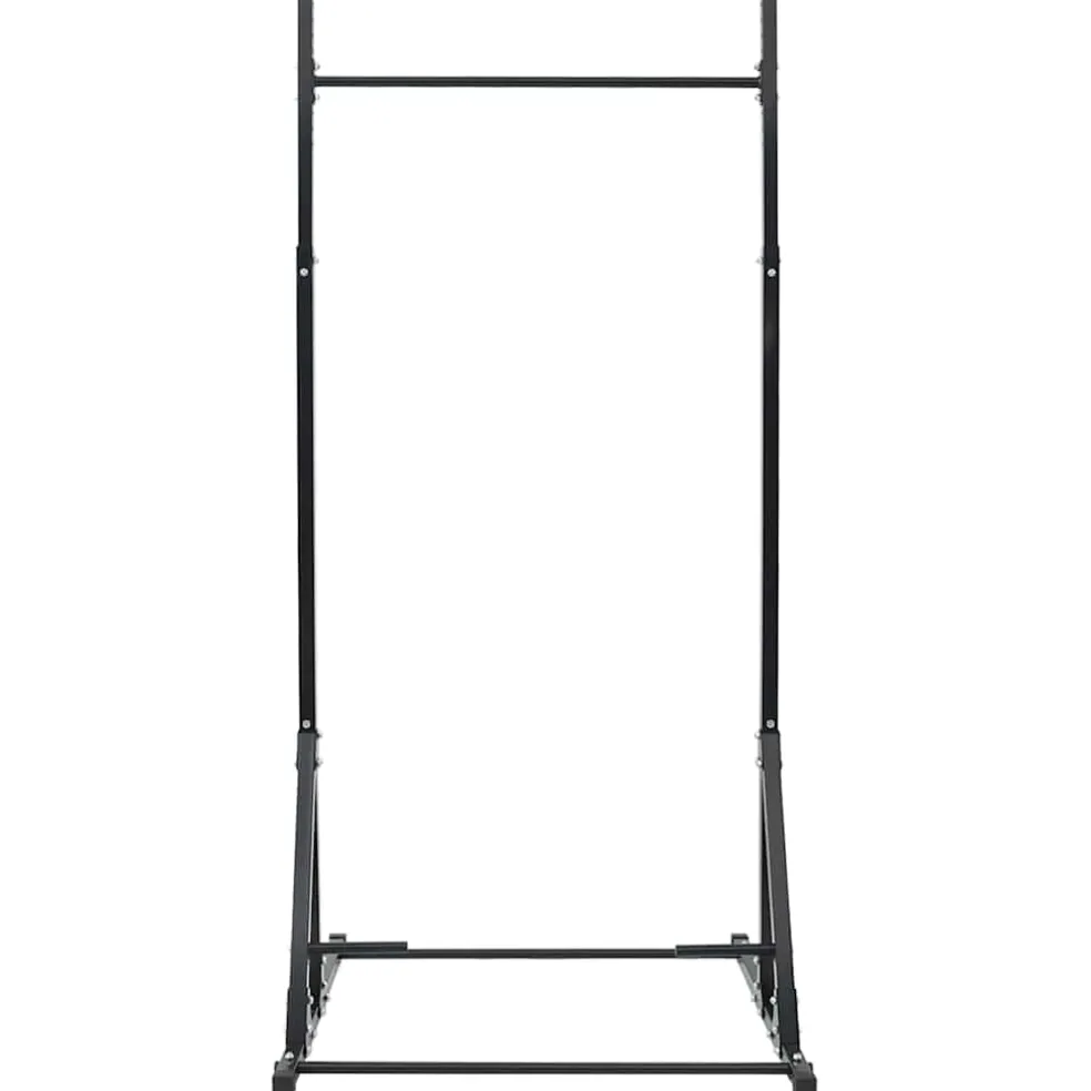 vidaXL Optrekstang Station Zwart 100,5 x 102 x 234,5 cm