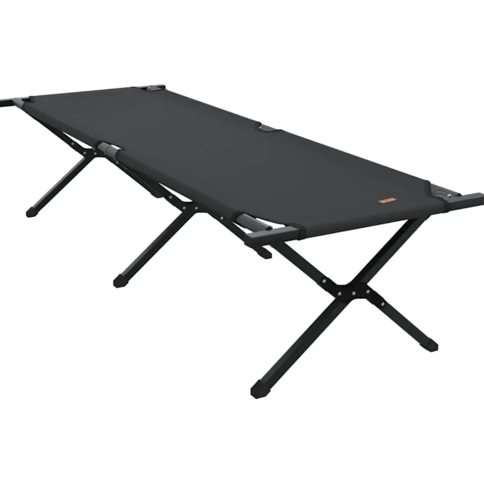 vidaXL Opvouwbaar Camping Bed Zwart 193 x 69 x 45 cm Oxford stof