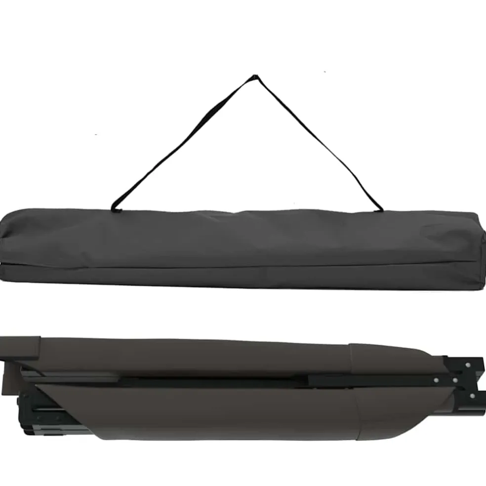 vidaXL Opvouwbaar Camping Bed Zwart 193 x 69 x 45 cm Oxford stof