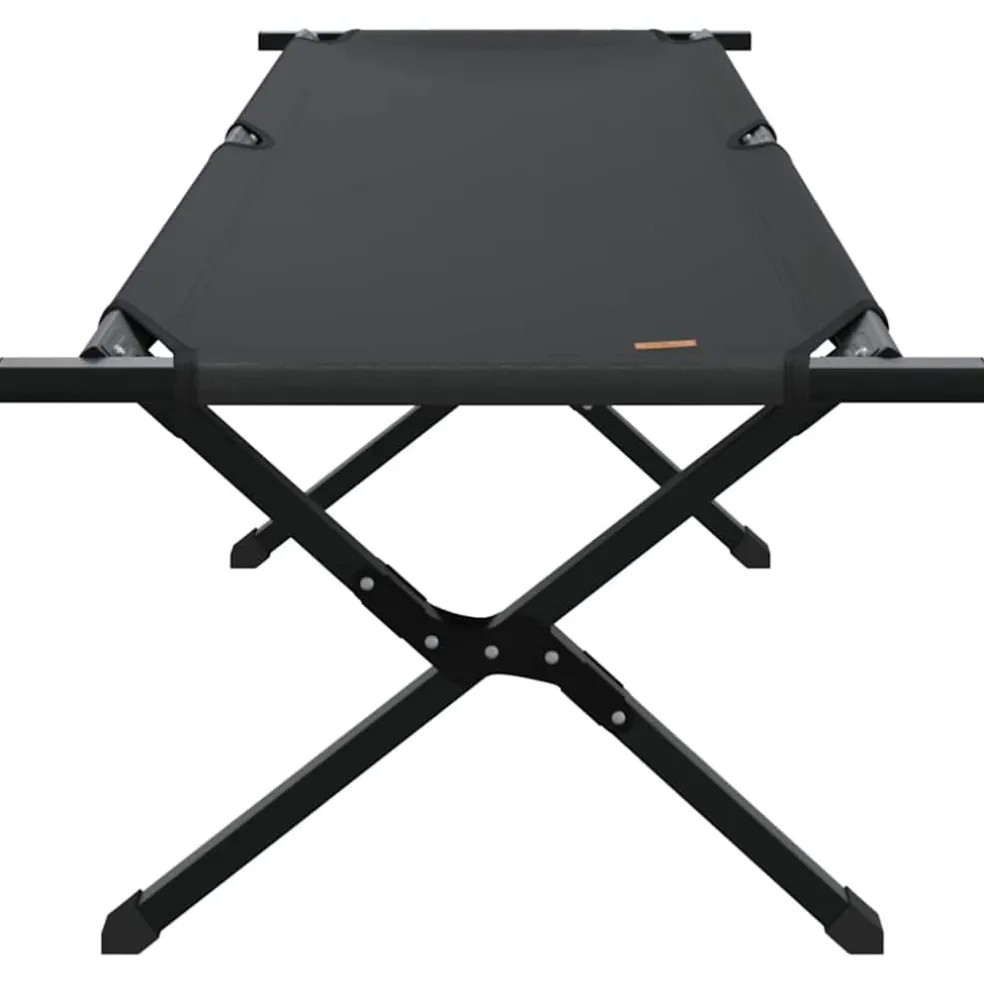 vidaXL Opvouwbaar Camping Bed Zwart 193 x 69 x 45 cm Oxford stof