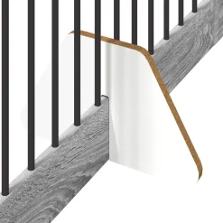 vidaXL Opvouwbaar hondenhek met standaards 2 st Grijs Sonoma 200,5 cm