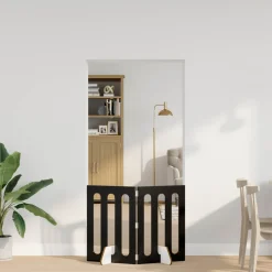 vidaXL Opvouwbaar huisdierhek 2 st Zwart eiken 100,5 x 38 x 70 cm