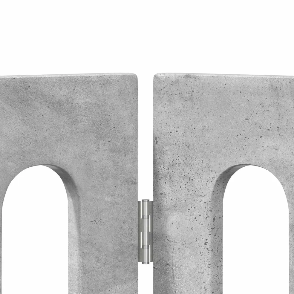 vidaXL Opvouwbaar huisdierhek 2 st Betongrijs 100,5 x 38 x 70 cm