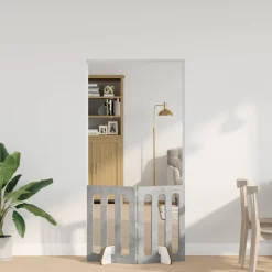 vidaXL Opvouwbaar huisdierhek 2 st Betongrijs 100,5 x 38 x 70 cm