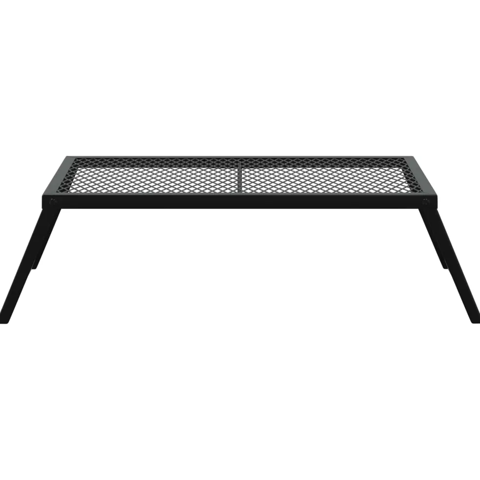 vidaXL Opvouwbare Camping Grill 58 x 31 x 2 cm Legeringen Staal Zwart