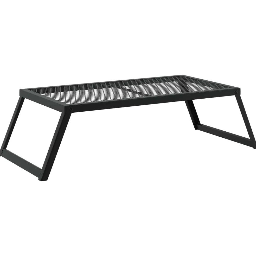 vidaXL Opvouwbare Camping Grill 58 x 31 x 2 cm Legeringen Staal Zwart