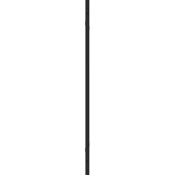vidaXL Opvouwbare Douchewand Zwart 130 x 138 cm ESG-glas en aluminium