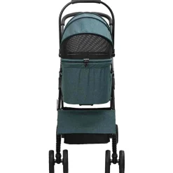 vidaXL Opvouwbare Huisdierenwagen Groen 81 x 47 x 99 cm Polyester