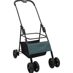 vidaXL Opvouwbare Huisdierenwagen Groen 81 x 47 x 99 cm Polyester