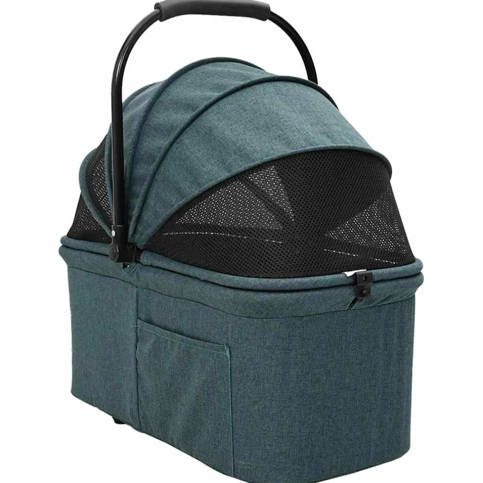 vidaXL Opvouwbare Huisdierenwagen Groen 78 x 54 x 101 cm Polyester