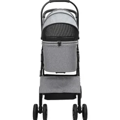 vidaXL Opvouwbare Huisdierenwagen Zwart 81 x 47 x 99 cm Polyester