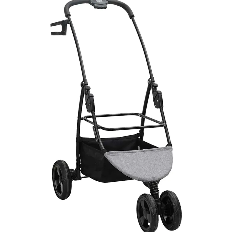 vidaXL Opvouwbare Huisdierenwagen Grijs 78 x 54 x 101 cm Polyester