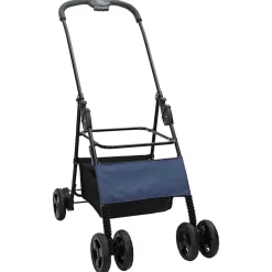 vidaXL Opvouwbare Huisdierenwagen Blauw 81 x 47 x 99 cm Polyester