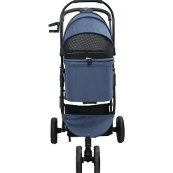 vidaXL Opvouwbare Huisdierenwagen Blauw 78 x 54 x 101 cm Polyester