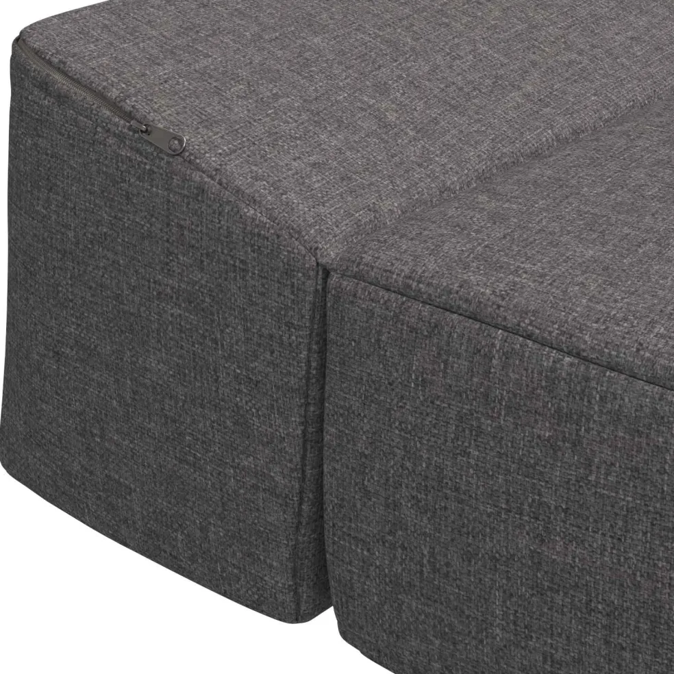 vidaXL Opvouwbare slaapbank Lichtgrijs 70 x 60 x 63 cm Stof