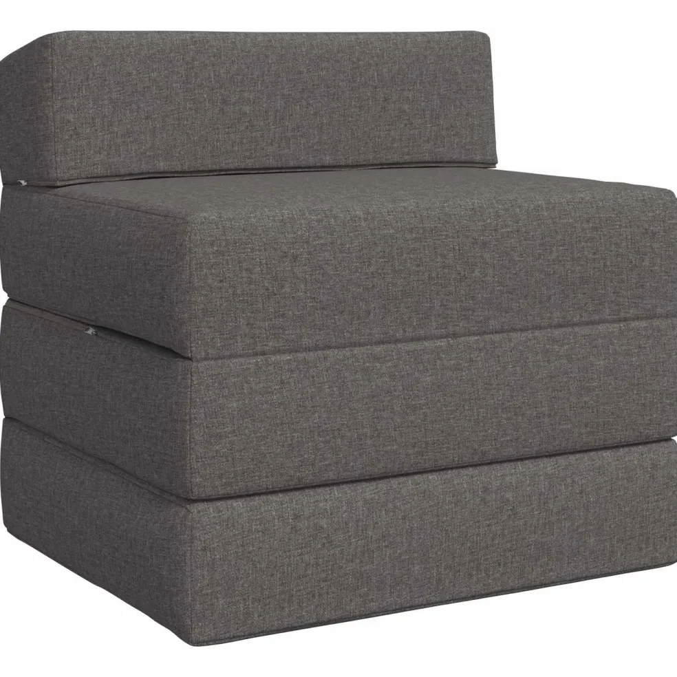 vidaXL Opvouwbare slaapbank Lichtgrijs 70 x 60 x 63 cm Stof