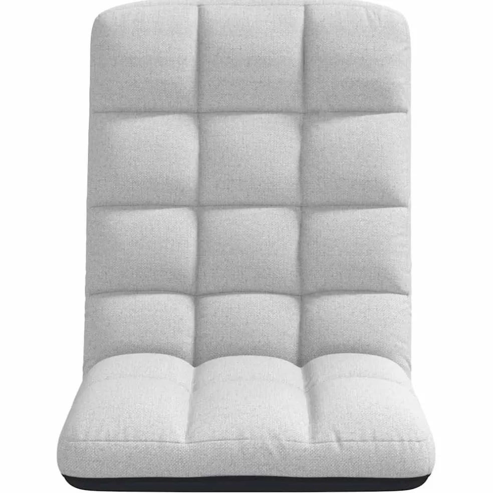 vidaXL Opvouwbare vloerstoel 71x51x62 cm stof wolkengrijs