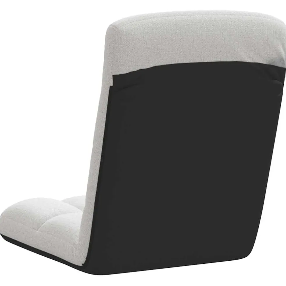 vidaXL Opvouwbare vloerstoel 71x51x62 cm stof wolkengrijs