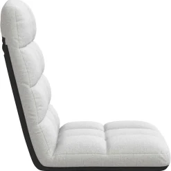 vidaXL Opvouwbare vloerstoel 71x51x62 cm stof wolkengrijs