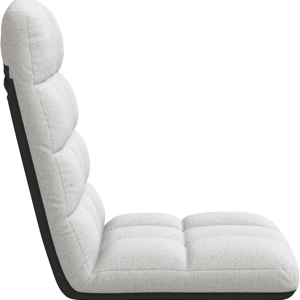 vidaXL Opvouwbare vloerstoel 71x51x62 cm stof wolkengrijs