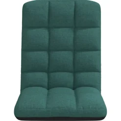 vidaXL Opvouwbare vloerstoel donkergroen 71x51x62 cm stof