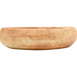 vidaXL Opzetwasbak ovaal 59x40x15 cm keramiek bruin