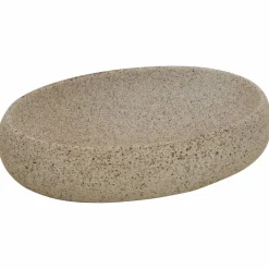 vidaXL Opzetwasbak ovaal 59x40x15 cm keramiek zandkleurig