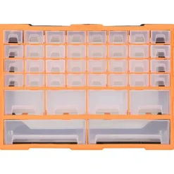 vidaXL Organiser met 38 lades 52x16x37,5 cm