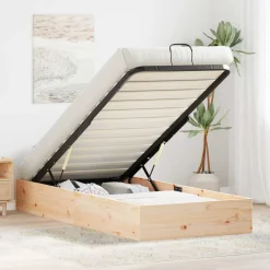 vidaXL Ottoman Bedframe met Opslag Naturel 72 x 190 cm