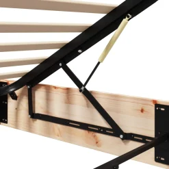 vidaXL Ottoman Bedframe met Opslag Naturel 72 x 190 cm