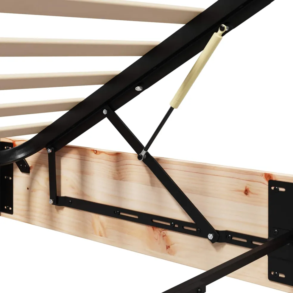 vidaXL Ottoman Bedframe met Opslag Naturel 72 x 190 cm
