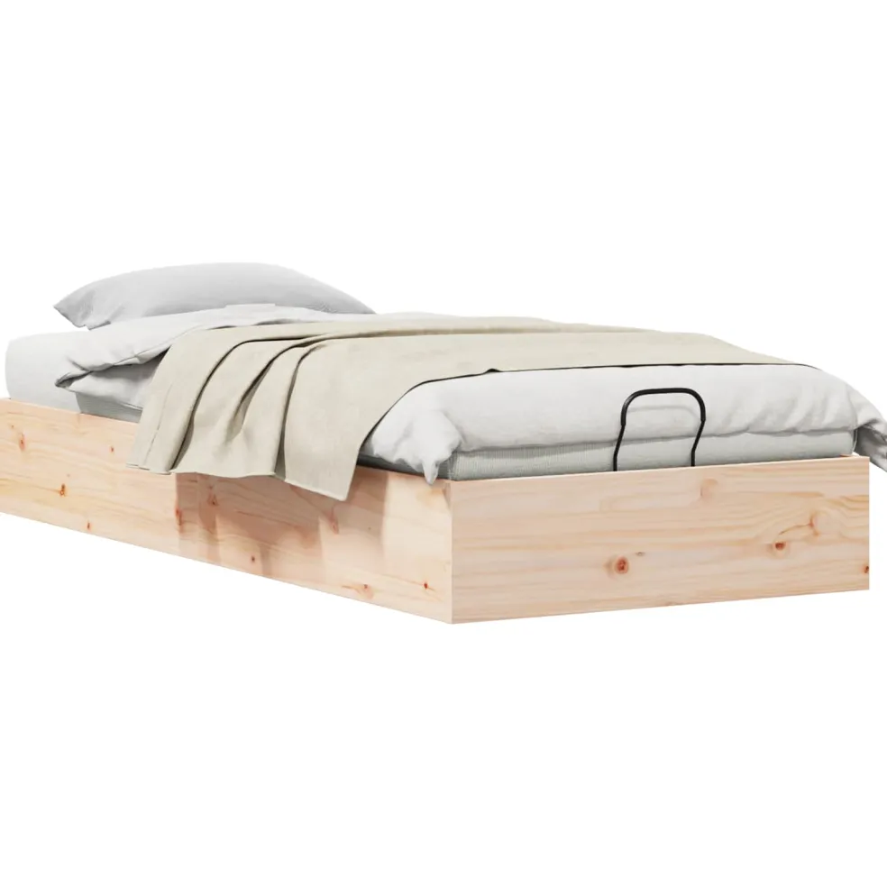 vidaXL Ottoman Bedframe met Opslag Naturel 72 x 190 cm