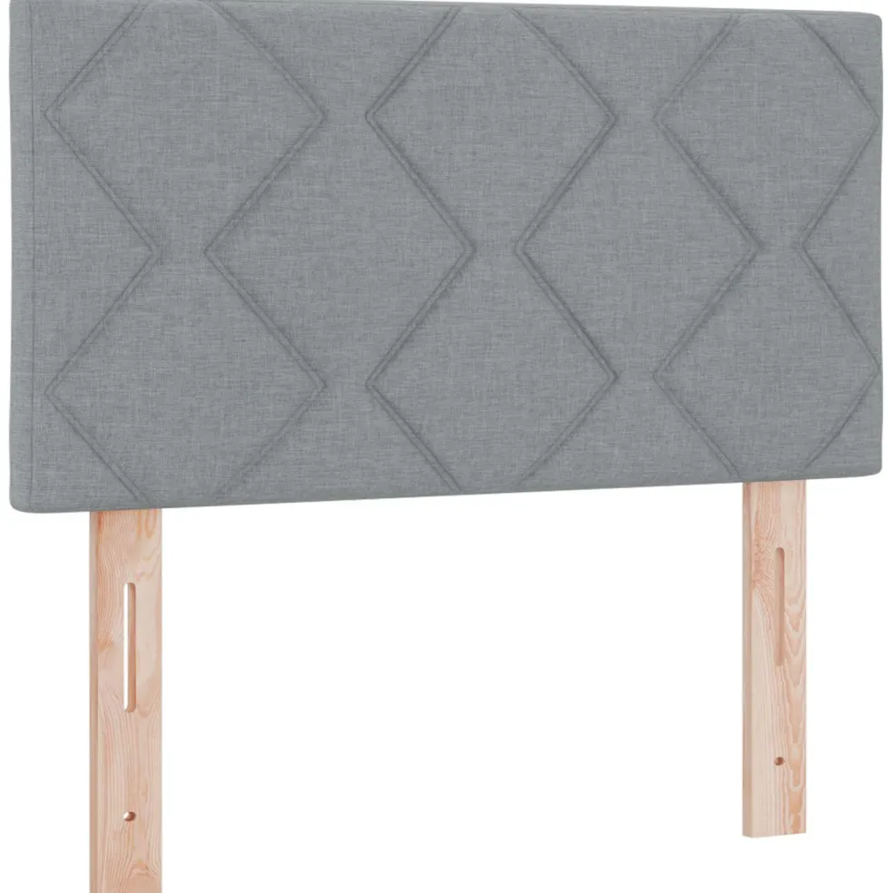 vidaXL Ottoman bed met matras Lichtgrijs 80 x 200 cm Stof