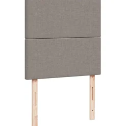 vidaXL Ottoman bed met matras 80x200cm stof taupe