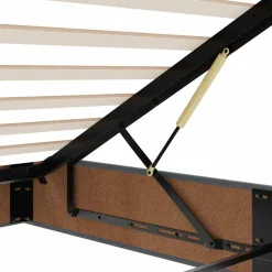 vidaXL Ottoman bed met matras en LED's 80x200cm fluweel donkergrijs