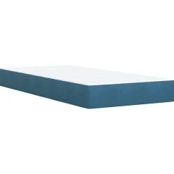 vidaXL Ottoman Bed met Matrassen en LED Donkerblauw 80 x 200 cm