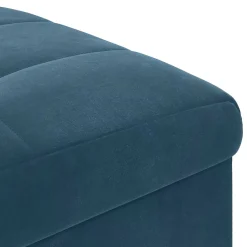 vidaXL Ottoman met Opbergruimte Blauw 40 x 40 x 45 cm Fluweel