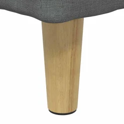 vidaXL Ottoman met Opbergruimte Donkergrijs 40 x 40 x 45 cm Stof