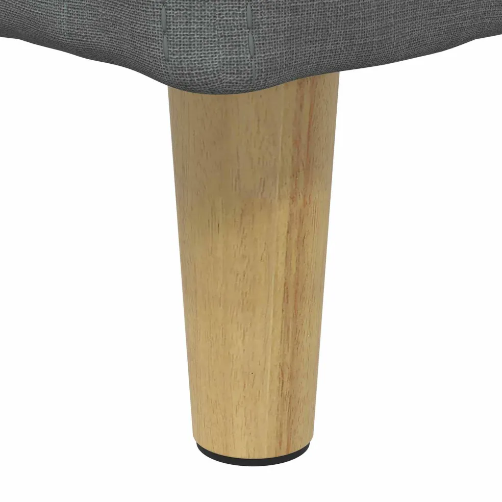 vidaXL Ottoman met Opbergruimte Donkergrijs 40 x 40 x 45 cm Stof