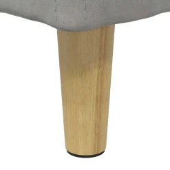 vidaXL Ottoman met Opbergruimte Lichtgrijs 40 x 40 x 45 cm Fluweel