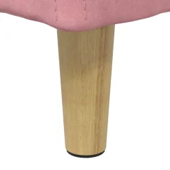 vidaXL Ottoman met Opbergruimte Roze 60 x 60 x 45 cm Fluweel