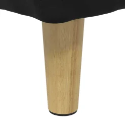 vidaXL Ottoman met Opbergruimte Zwart 40 x 40 x 45 cm Fluweel
