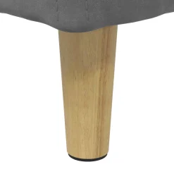 vidaXL Ottoman met Opbergruimte Donkergrijs 40 x 40 x 45 cm Fluweel