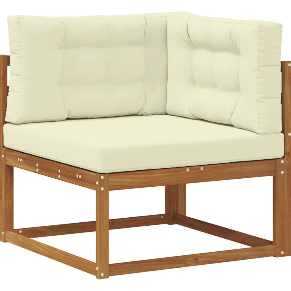 vidaXL Outdoor Hoekbank Naturel