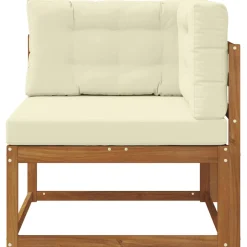 vidaXL Outdoor Hoekbank Naturel