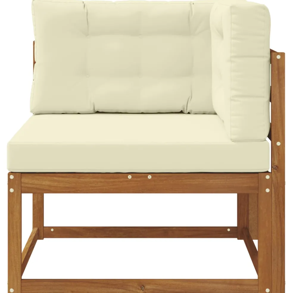 vidaXL Outdoor Hoekbank Naturel