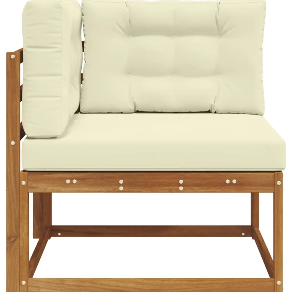 vidaXL Outdoor Hoekbank Naturel