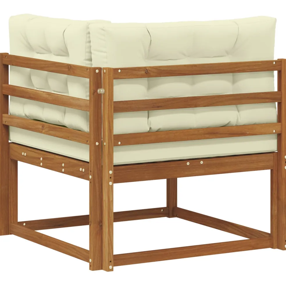 vidaXL Outdoor Hoekbank Naturel